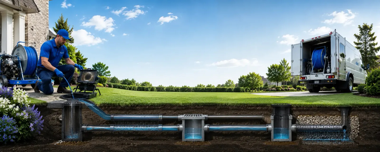 Outdoor drain cleaning information for Oreland, PA